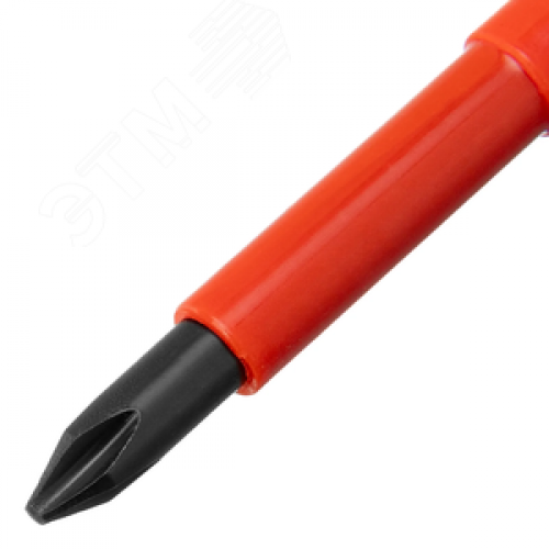 Набор отверток диэлектрических до 1000 В + тестер, 5 шт., PH + SL, CrV, 2к рукоятка