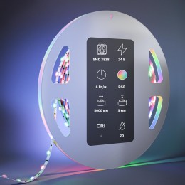 Лента светодиодная 24В 3838 6Вт/м 5м IP 20