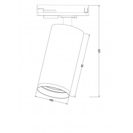 Светильник трековый Focus S Unity GU10 10 Вт