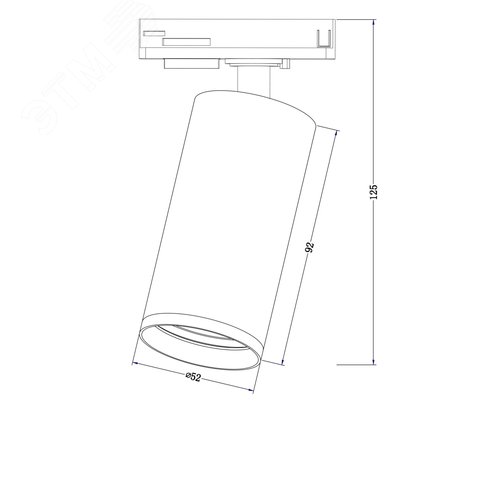 Светильник трековый Focus S Unity GU10 10 Вт