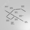 Шинопровод 1м Unity накладной/подвесной белый