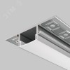 Профиль алюминиевый встраиваемый скрытого монтажа 61x14, 2м, Серебро