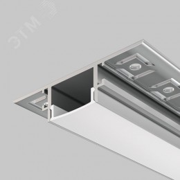 Профиль алюминиевый встраиваемый скрытого монтажа 61x14, 2м, Серебро