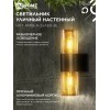 Светильник уличный настенный двусторонний НБУ AMBER-2хA60-BL алюминиевый черный IP54 IN HOME