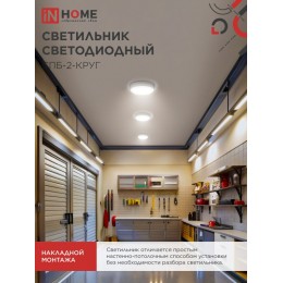 Светильник светодиодный СПБ-2-КРУГ 24 Вт 4000К 1700Лм 310 мм белый IN HOME