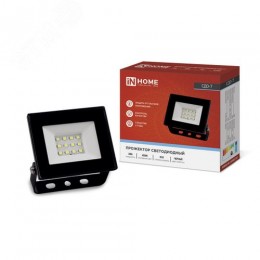 Прожектор светодиодный СДО-7 20 Вт 6500К IP65 черный IN HOME