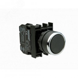 Кнопка 1НО, чёрный цвет, серия B,250В AC, 4А, IP50