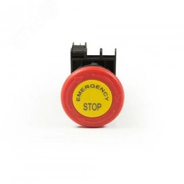 Кнопка аварийная Грибок 40мм (1НЗ), возврат поворотом,с маркировкой, серия B (250В AC, 4А), IP50