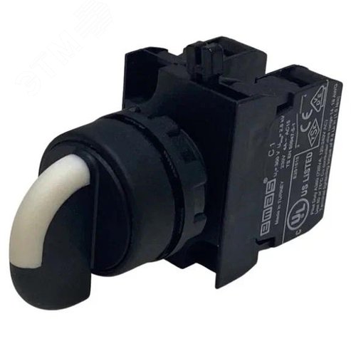 Переключатель 2-0-1 (1НО+1НО), с фиксацией, серия CP (250В AC, 4А), IP65