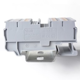 Клемма проходная, зажим push-in, серая 24 A, 1000 В, 2.5 кв. мм (1 уп-55шт) RYK 2.5 FO-V0 KLR