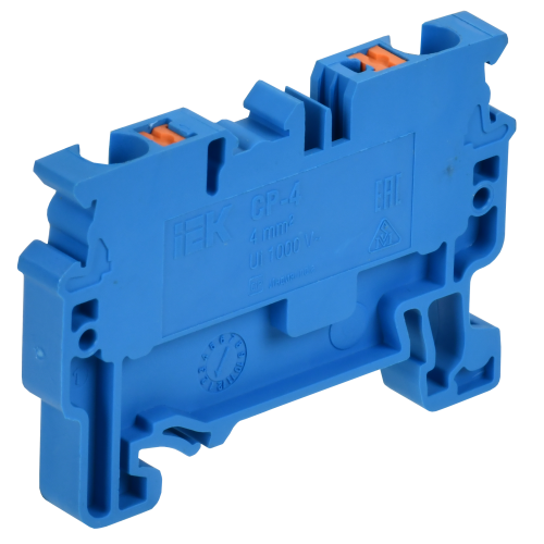 ARMAFIX Клемма пружинная CX4 BU 4мм2 проходная синяя IEK