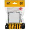 BRITE Заглушка с суппортом МЗ10-БрАБ арктический белый IEK