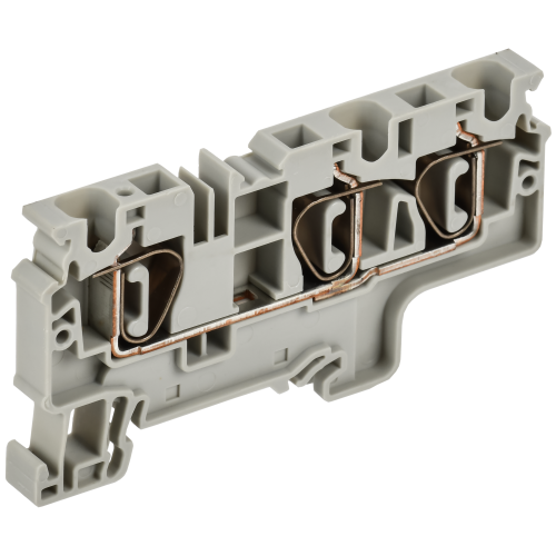 ARMAFIX Клемма пружинная CX6-3 6мм2 трехконтактная серая IEK