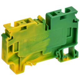 ARMAFIX Клемма пружинная CX10 PE 10мм2 проходная заземляющая IEK
