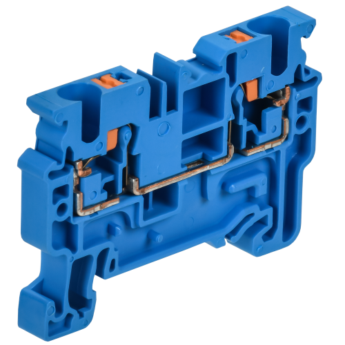 ARMAFIX Клемма пружинная CX4 BU 4мм2 проходная синяя IEK