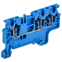 ARMAFIX Клемма пружинная CX2.5-3 BU 2,5мм2 трехконтактная синяя IEK