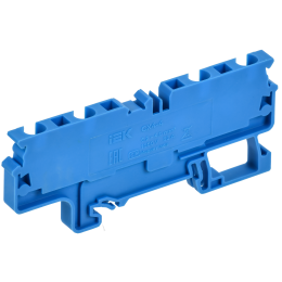 ARMAFIX Клемма пружинная CX4-3 BU 4мм2 трехконтактная синяя IEK