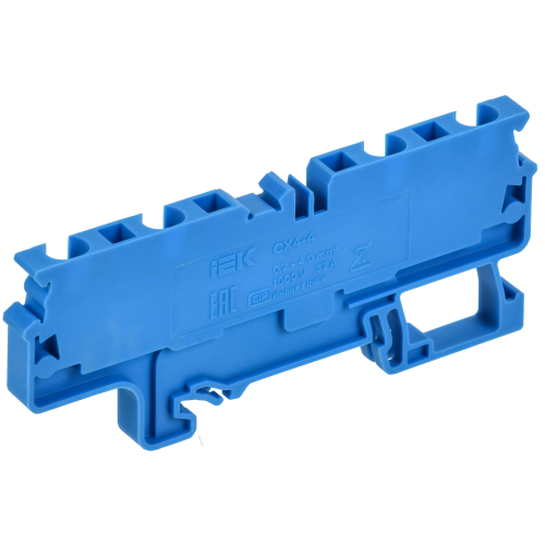ARMAFIX Клемма пружинная CX4-3 BU 4мм2 трехконтактная синяя IEK