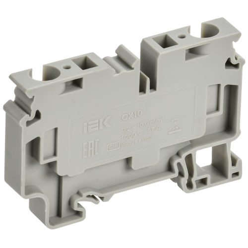 ARMAFIX Клемма пружинная CX10 10мм2 проходная серая IEK