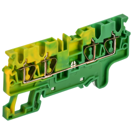 ARMAFIX Клемма пружинная CX2.5-4 PE 2,5мм2 четырехконтактная заземляющая IEK