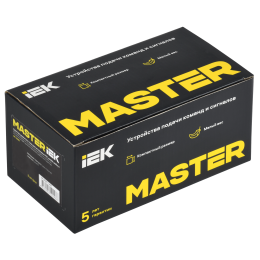 Переключатель на 3 положения возвратный 2NO чёрный MASTER IEK