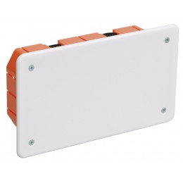 Коробка распаячная КМ41026 для полых стен безгалогенная (HF) 172х96х45мм с саморезами пластиковыми лапками с крышкой IEK