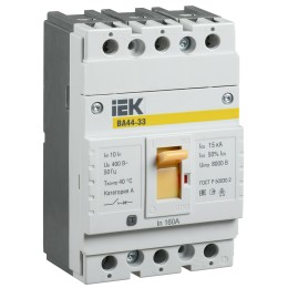 Выключатель автоматический ВА44-33 3Р 160А 15кА IEK