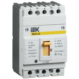Выключатель автоматический ВА44-33 3Р 50А 15кА IEK