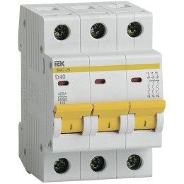 KARAT Автоматический выключатель ВА47-29 3P D 40А 4,5кА IEK
