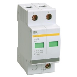 KARAT Ограничитель импульсного перенапряжения ОПС1-C 2P In=20кА Un=400В Im=40кА IEK