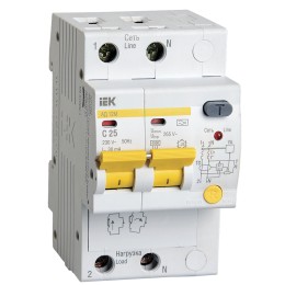 KARAT Дифференциальный автомат АД12M 2P C25 30мА тип A IEK