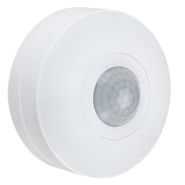 Датчик движения ДД-025 1200Вт 360град 6м IP20 белый IEK
