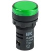 Лампа AD22DS(LED)матрица d=22мм зеленый 12В AC/DC IEK