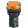 Лампа AD22DS(LED)матрица d=22мм желтый 24В AC/DC IEK