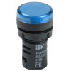 Лампа AD22DS(LED)матрица d22мм синий 230В AC/DC IEK