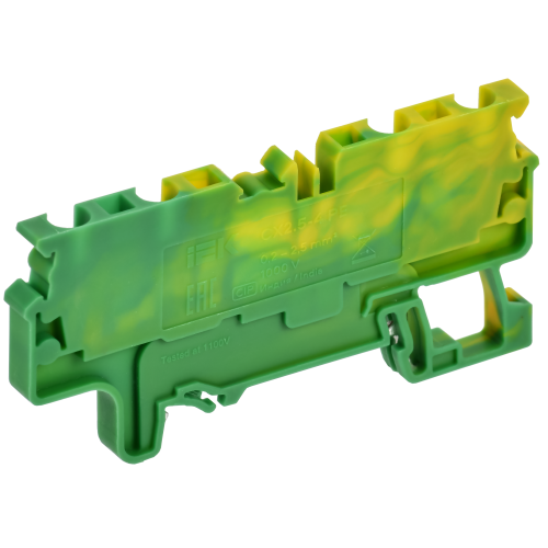 ARMAFIX Клемма пружинная CX2.5-4 PE 2,5мм2 четырехконтактная заземляющая IEK
