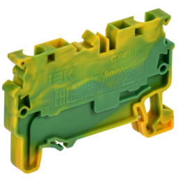 ARMAFIX Клемма пружинная CX4 PE 4мм2 проходная заземляющая IEK