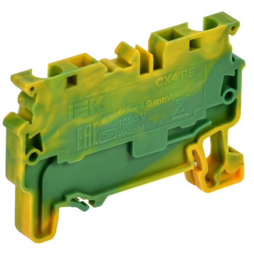 ARMAFIX Клемма пружинная CX6 PE 6мм2 проходная заземляющая IEK