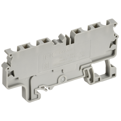 ARMAFIX Клемма пружинная CX2.5-4 2,5мм2 четырехконтактная серая IEK