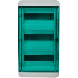 TEKFOR Корпус пластиковый КМПн-36 IP65 зеленая прозрачная дверь IEK