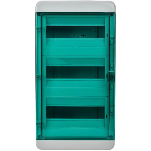TEKFOR Корпус пластиковый КМПн-36 IP65 зеленая прозрачная дверь IEK