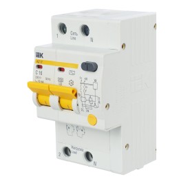 KARAT Дифференциальный автомат АД12 2P 16А 10мА тип AC IEK