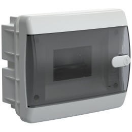 UNION Compact Корпус пластиковый ЩРВ-П-6 IP41 черная прозрачная дверь IEK