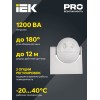 Датчик движения ДД-009 1100Вт 180град 12м IP44 белый IEK