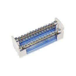 Шины на DIN-рейку в корпусе (кросс-модуль) ШНК 2х15 L+PEN IEK