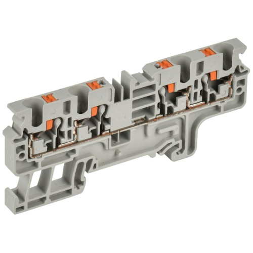 ARMAFIX Клемма пружин. Push-in CP-MC 4 вывода 4мм2 серая IEK