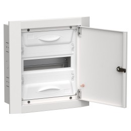 TITAN 5 Корпус металлический ЩРв-12 (1х12) 380х365х130мм IP31 белый (одна дверь) IEK