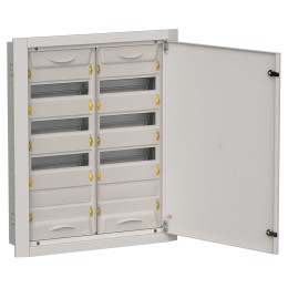 TITAN 5 Корпус металлический ЩРв-96 (2х48) 755х625х130мм IP31 серый (одна дверь) IEK