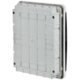 TEKFOR Корпус пластиковый ЩРВ-П-24 IP41 черная прозрачная дверь IEK