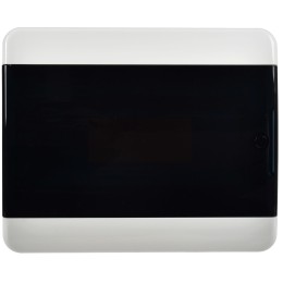 TEKFOR Корпус пластиковый ЩРН-П-12 IP41 черная прозрачная дверь IEK